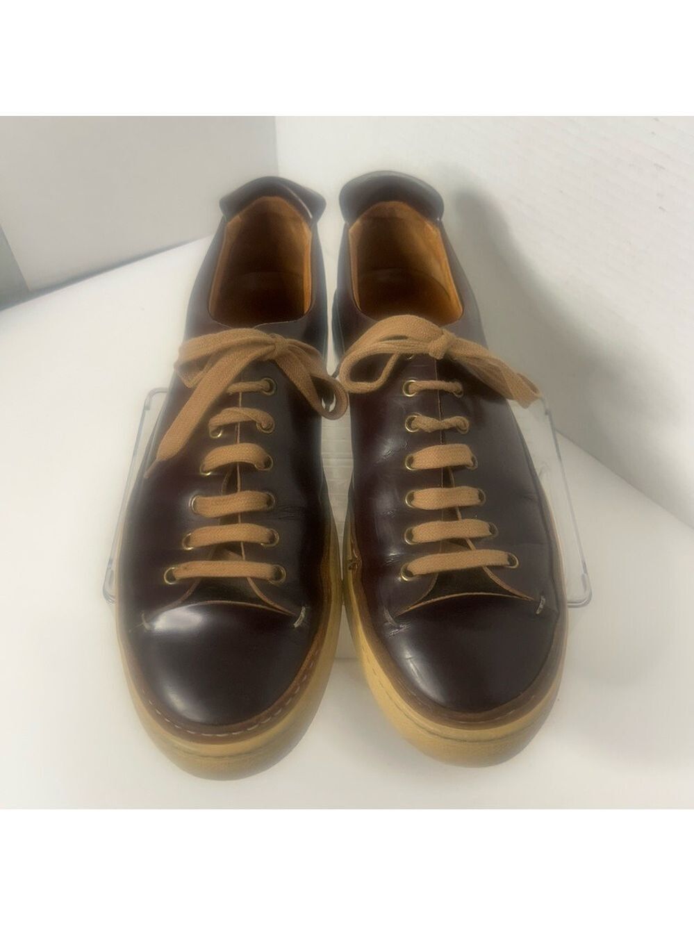 BUTTERO Italy Tanino Calfskin Brown Leather Men's Sneaker Shoes Luxury Coastal